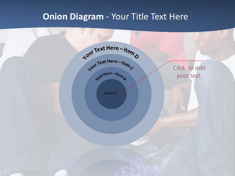 Adult Blue Couple PowerPoint Template