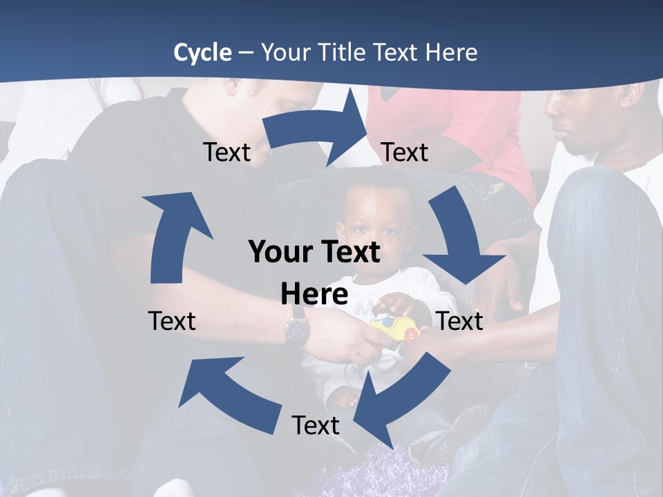 Adult Blue Couple PowerPoint Template