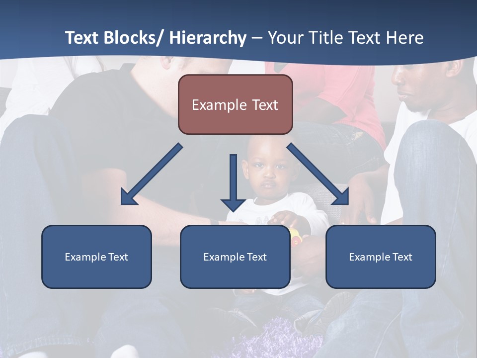 Adult Blue Couple PowerPoint Template