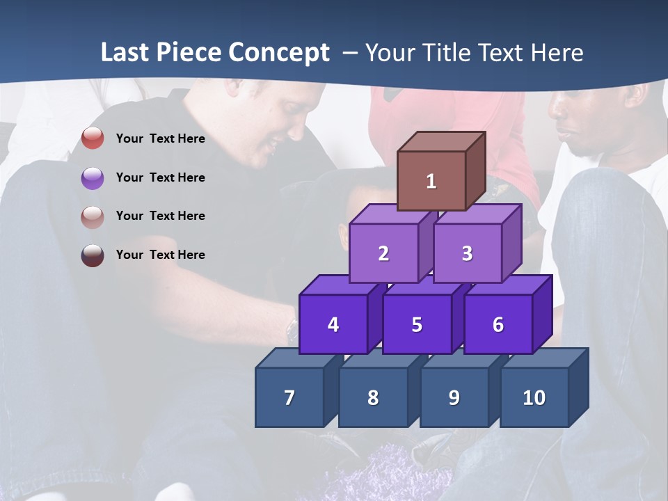 Adult Blue Couple PowerPoint Template