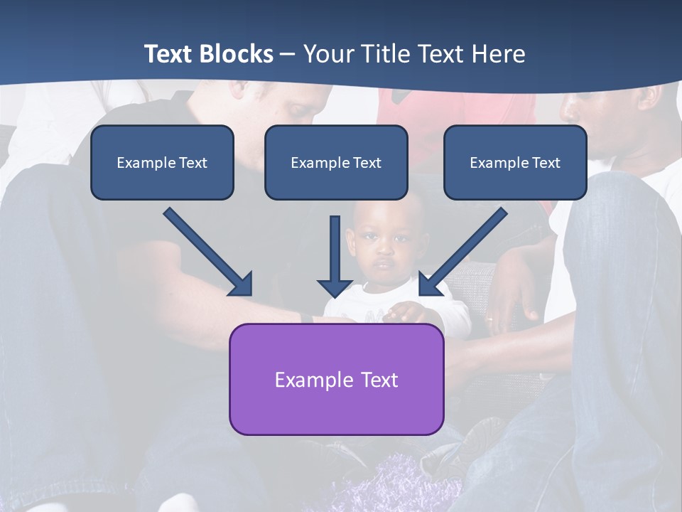 Adult Blue Couple PowerPoint Template