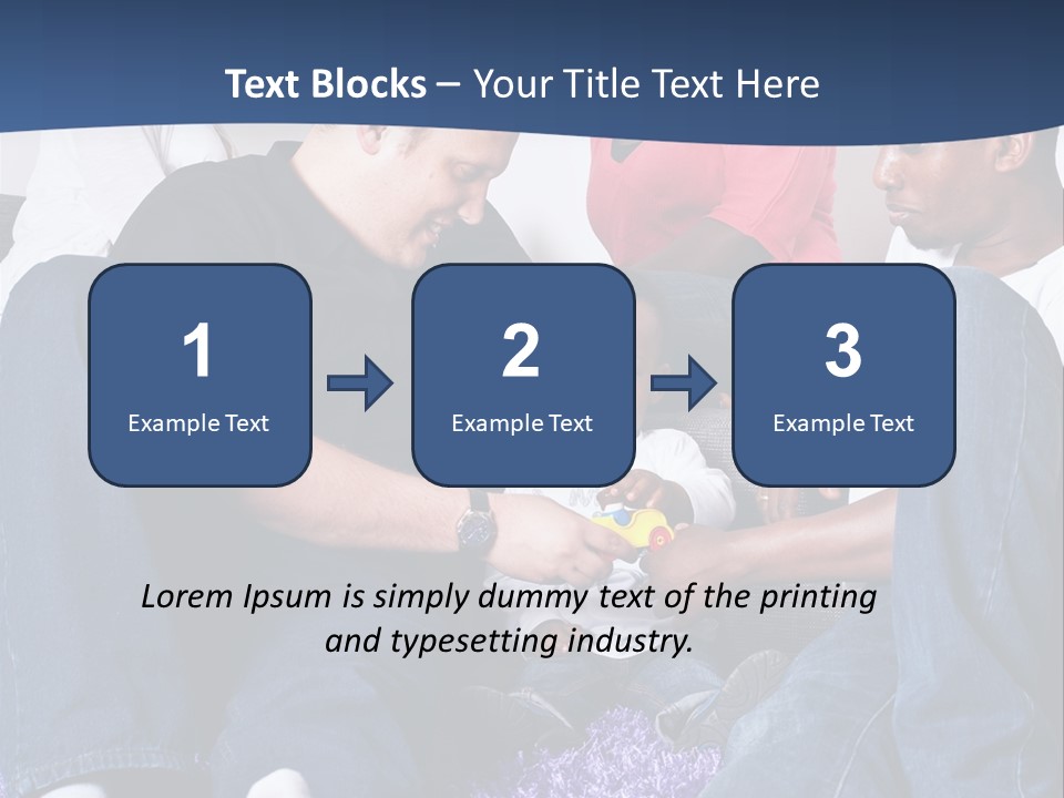 Adult Blue Couple PowerPoint Template