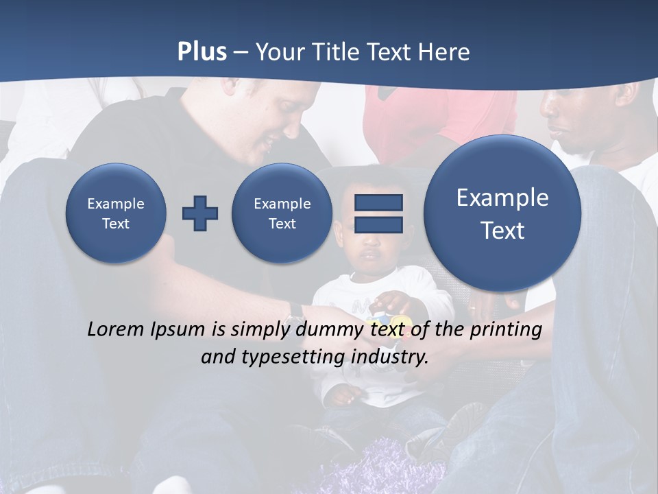 Adult Blue Couple PowerPoint Template