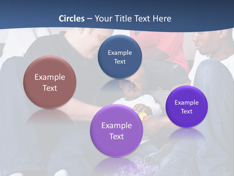 Adult Blue Couple PowerPoint Template