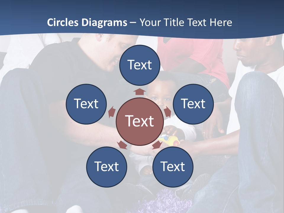 Adult Blue Couple PowerPoint Template