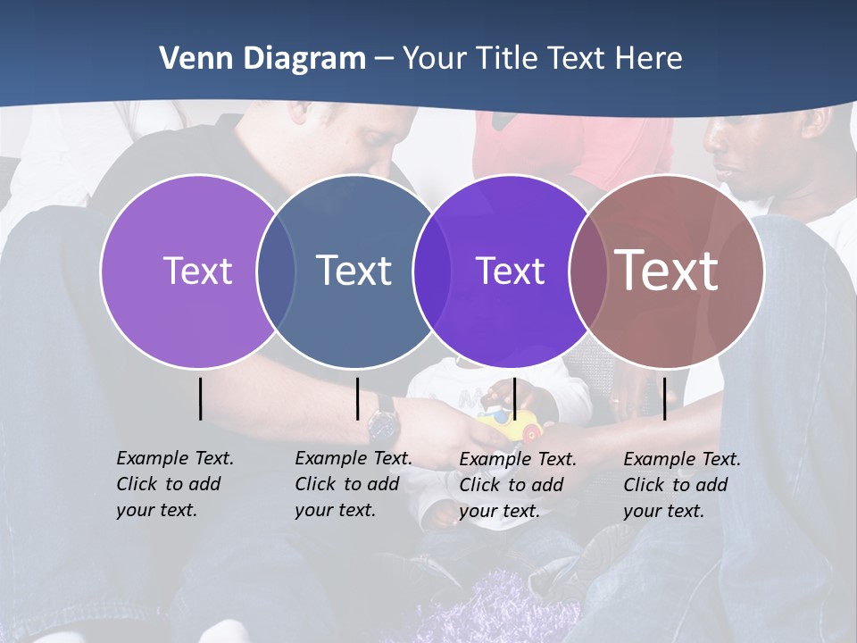 Adult Blue Couple PowerPoint Template