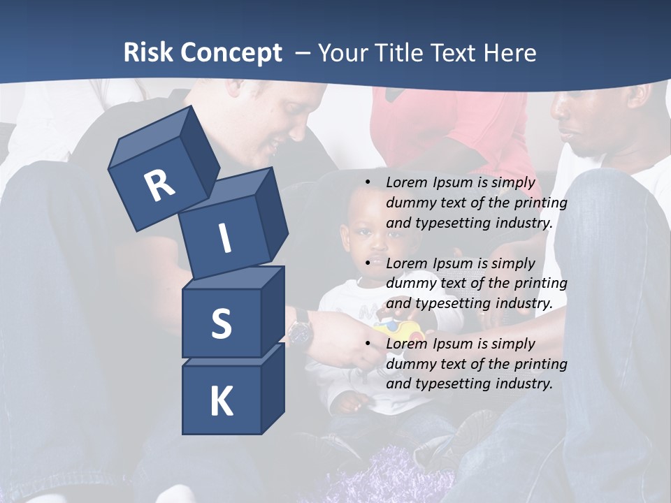 Adult Blue Couple PowerPoint Template