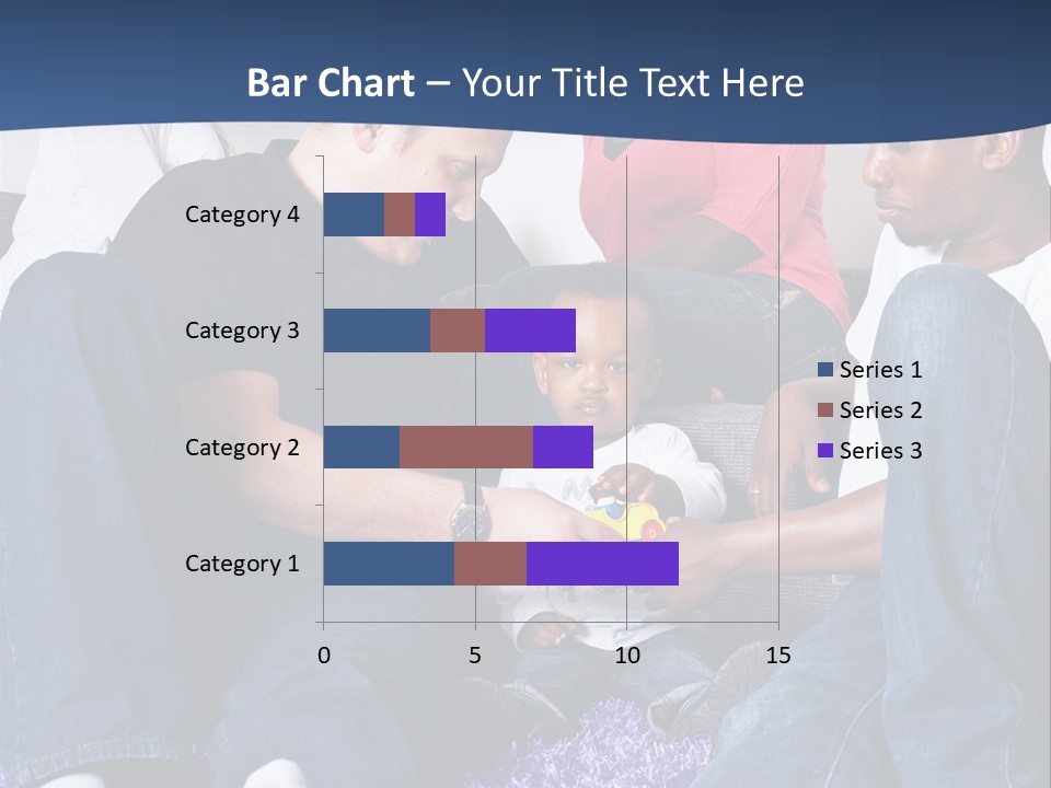 Adult Blue Couple PowerPoint Template