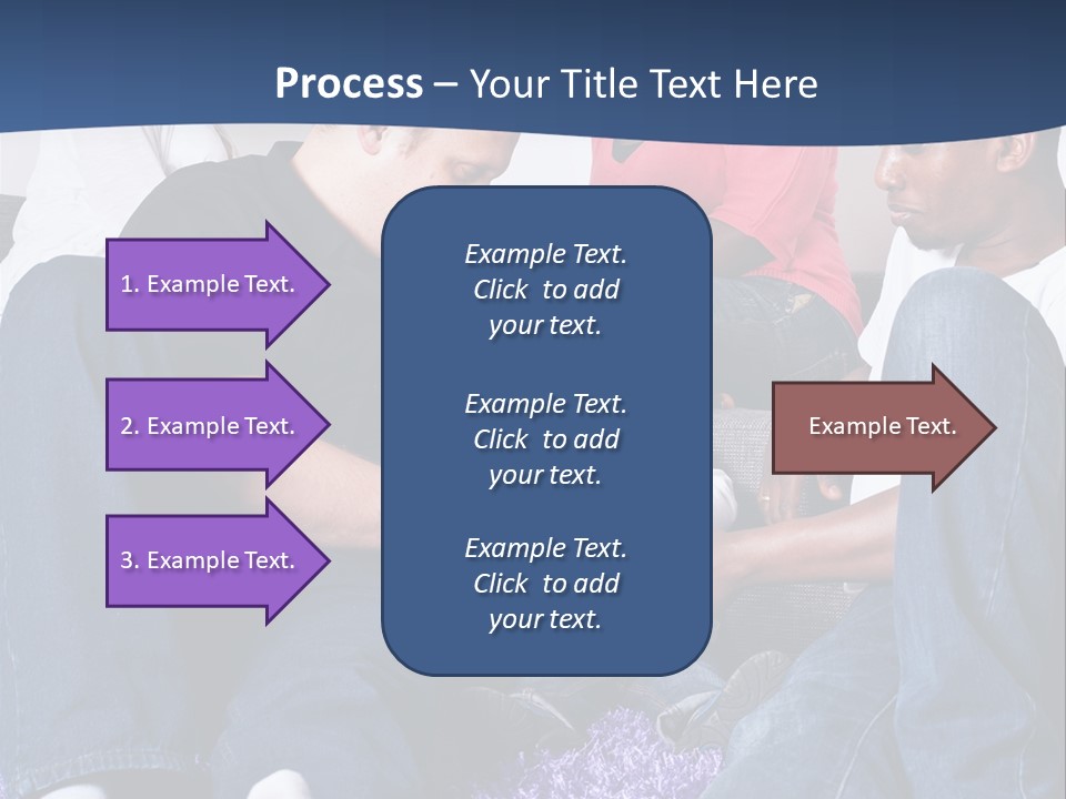 Adult Blue Couple PowerPoint Template