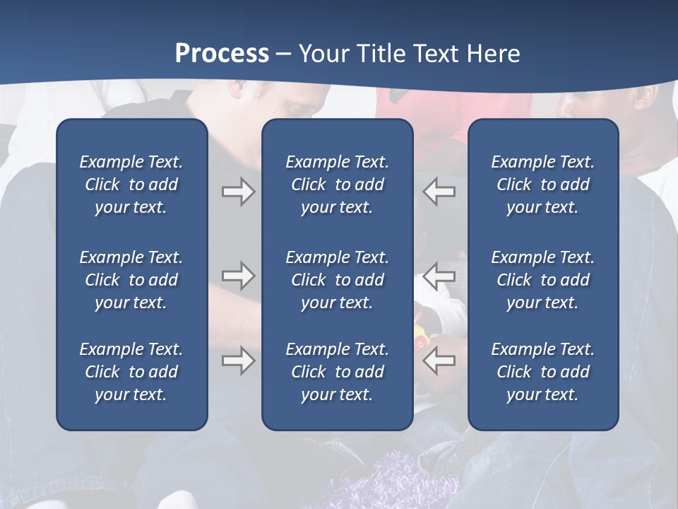 Adult Blue Couple PowerPoint Template
