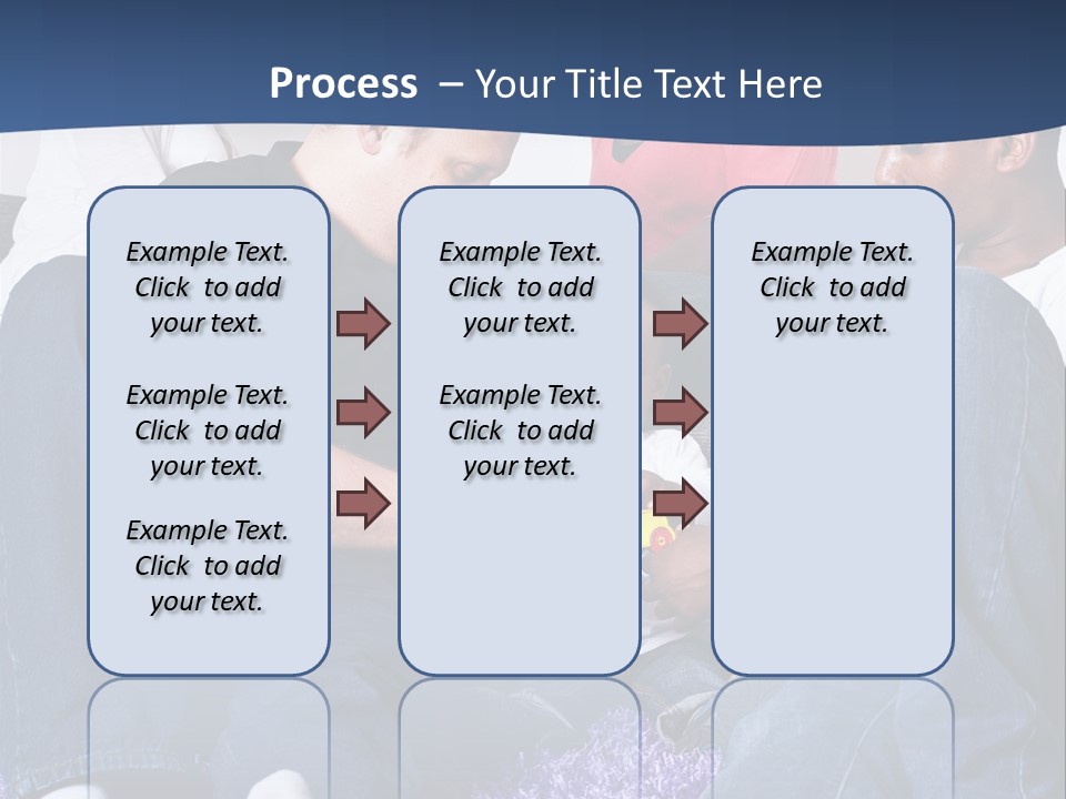 Adult Blue Couple PowerPoint Template