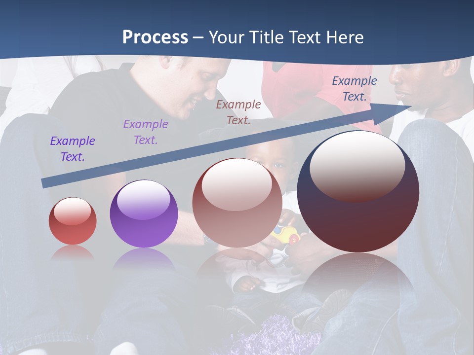 Adult Blue Couple PowerPoint Template