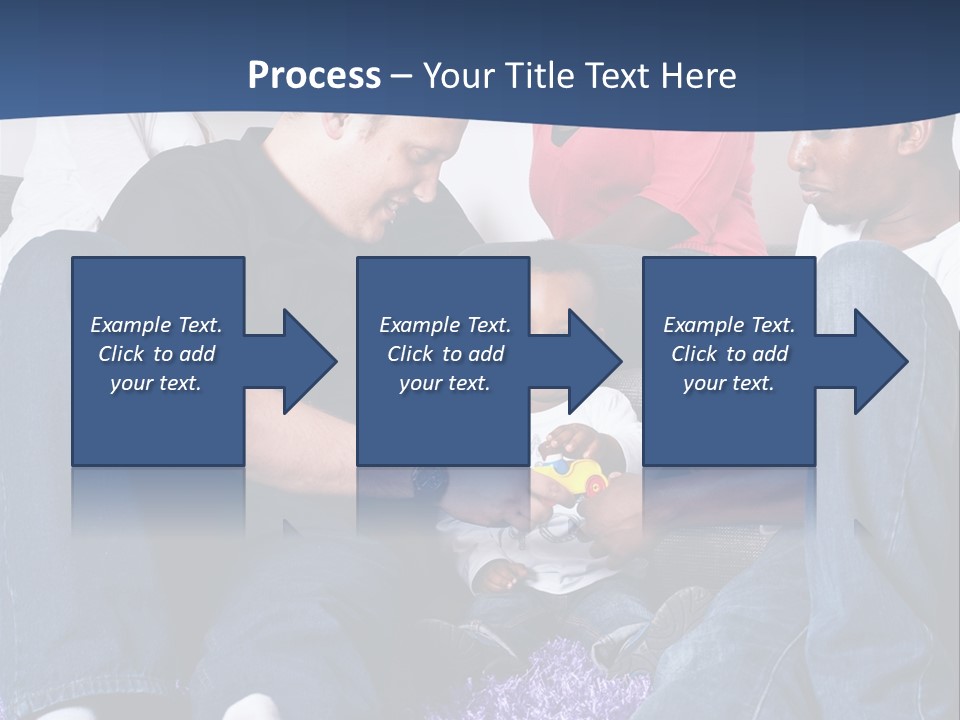 Adult Blue Couple PowerPoint Template