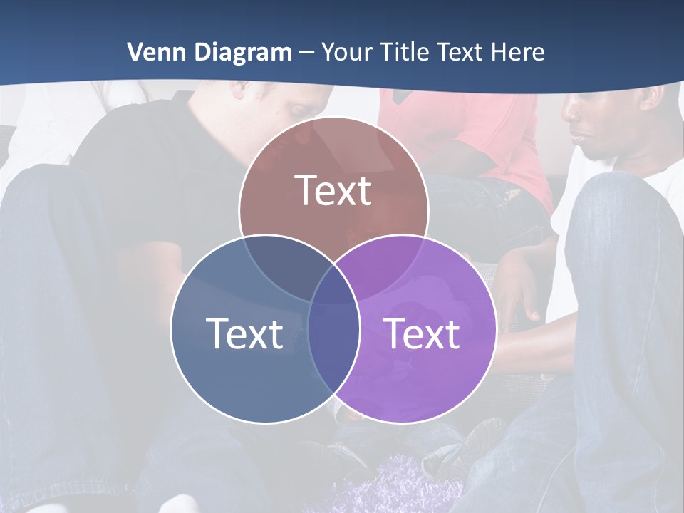 Adult Blue Couple PowerPoint Template