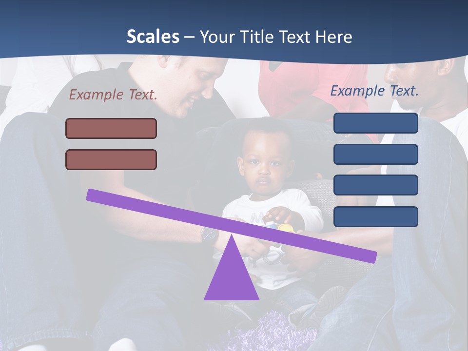 Adult Blue Couple PowerPoint Template