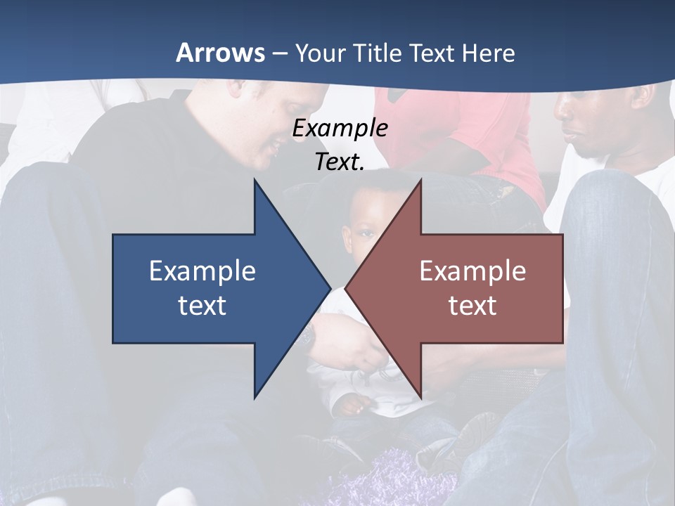 Adult Blue Couple PowerPoint Template