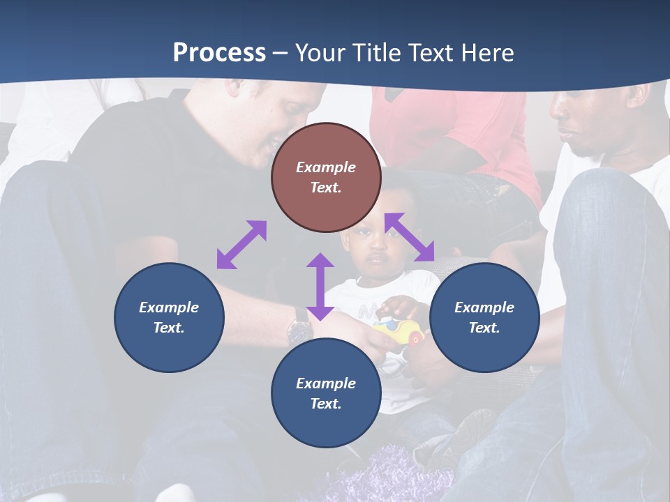 Adult Blue Couple PowerPoint Template