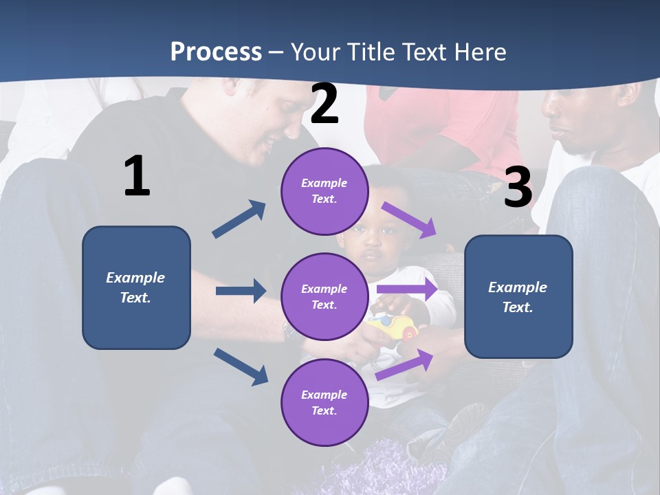 Adult Blue Couple PowerPoint Template