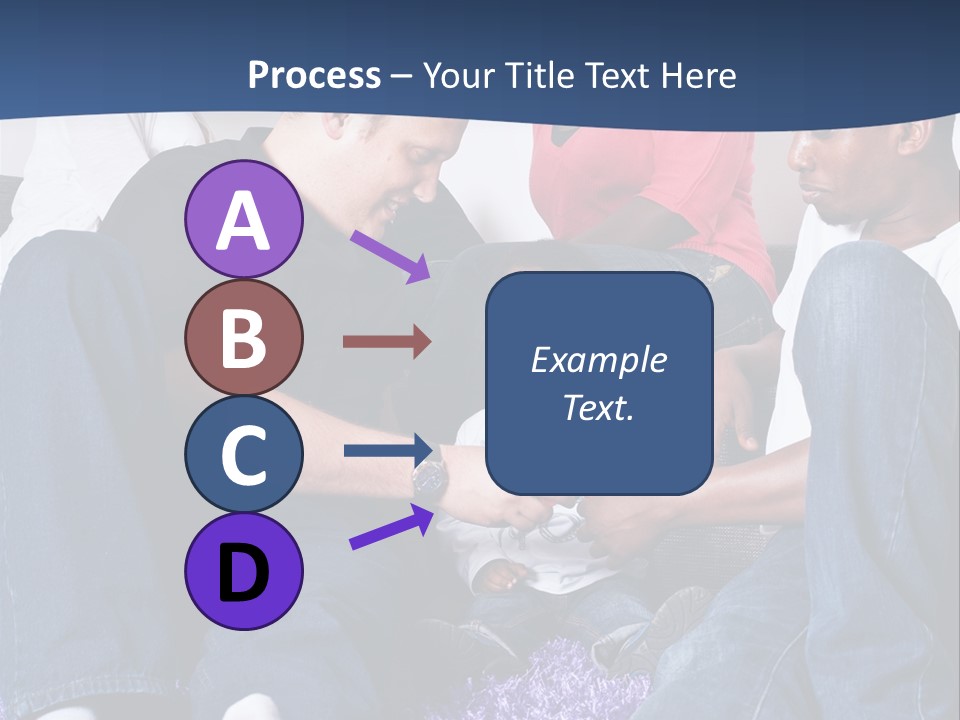 Adult Blue Couple PowerPoint Template