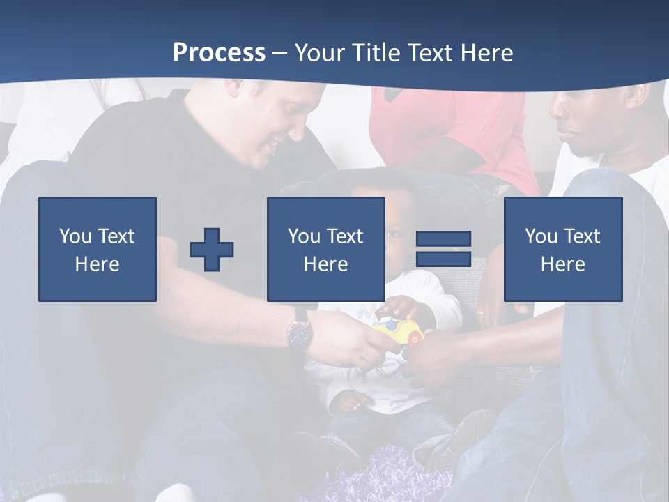 Adult Blue Couple PowerPoint Template