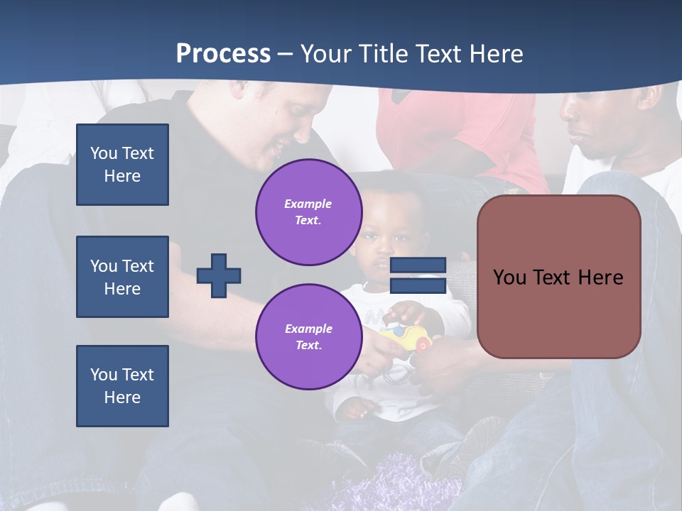 Adult Blue Couple PowerPoint Template
