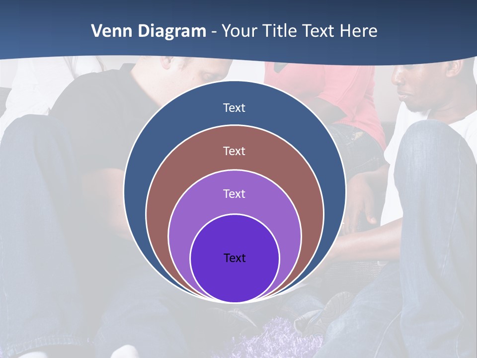 Adult Blue Couple PowerPoint Template