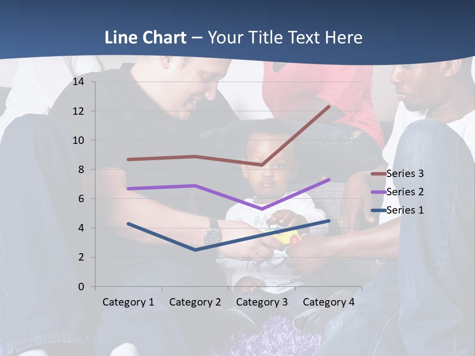 Adult Blue Couple PowerPoint Template