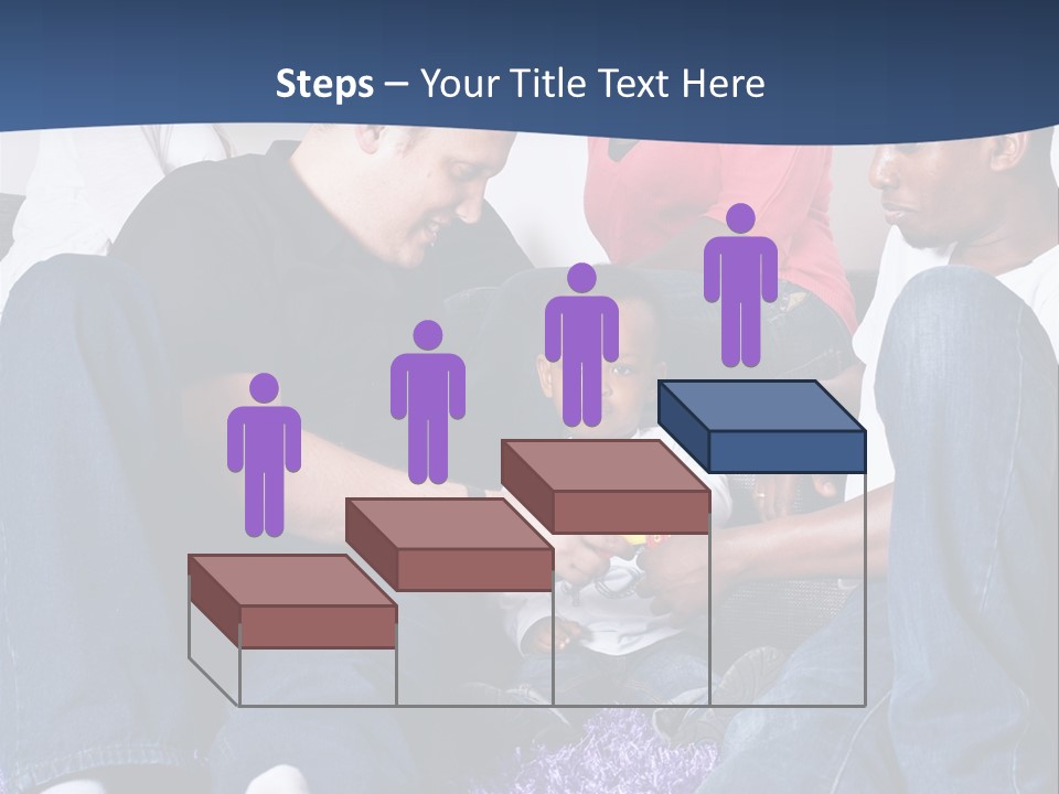 Adult Blue Couple PowerPoint Template