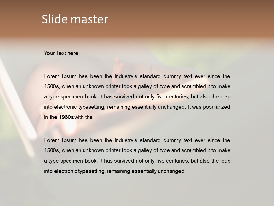 Tropical Bed Dream PowerPoint Template