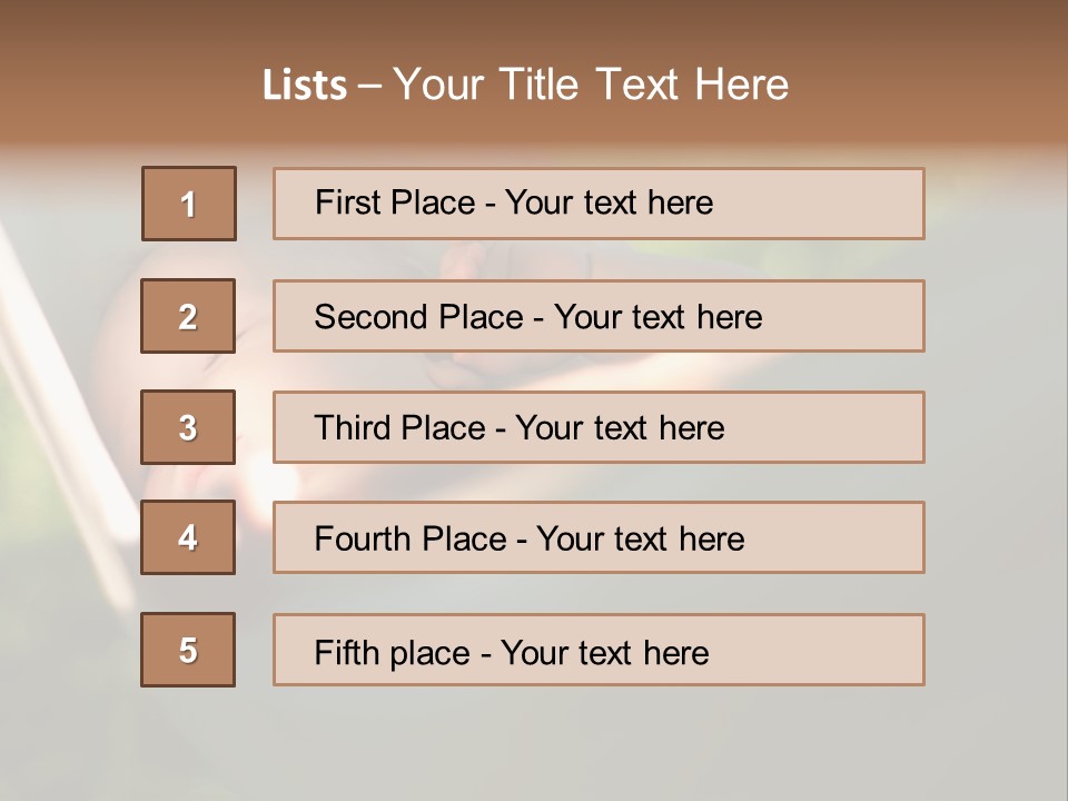 Tropical Bed Dream PowerPoint Template