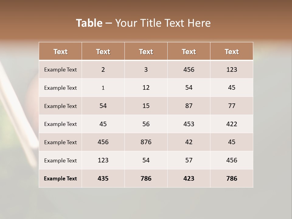 Tropical Bed Dream PowerPoint Template