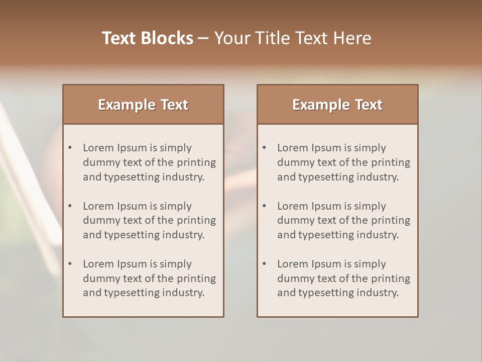 Tropical Bed Dream PowerPoint Template
