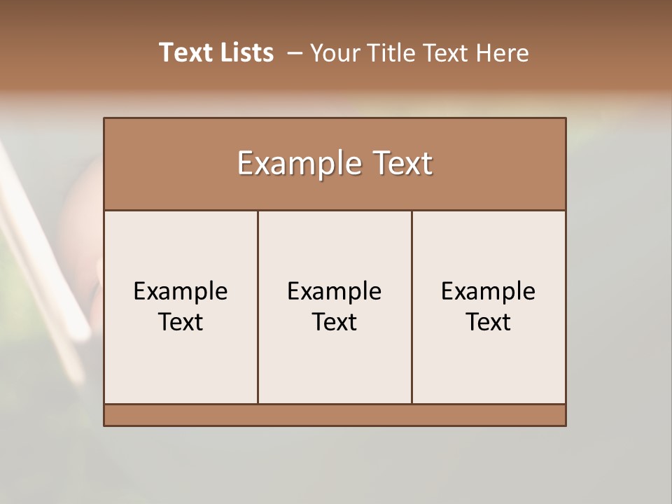 Tropical Bed Dream PowerPoint Template