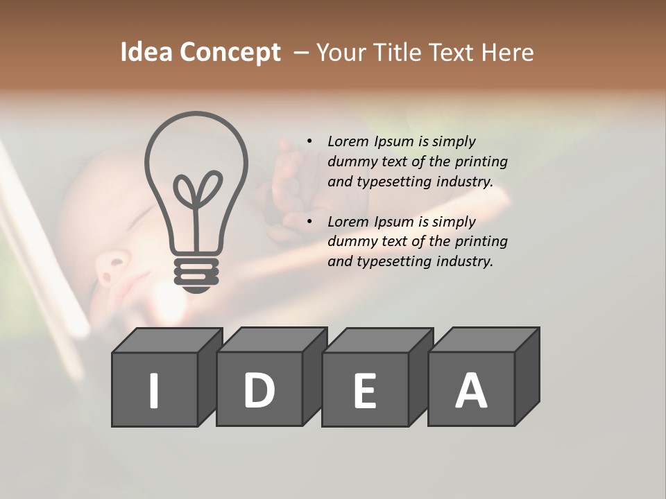 Tropical Bed Dream PowerPoint Template