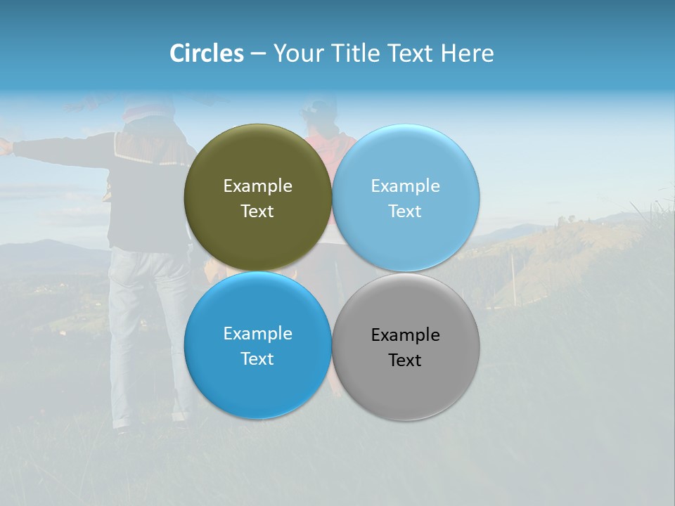 Blue Love Happy PowerPoint Template