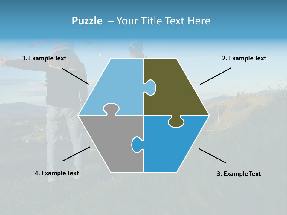 Blue Love Happy PowerPoint Template