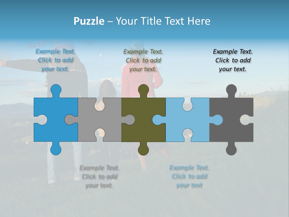 Blue Love Happy PowerPoint Template