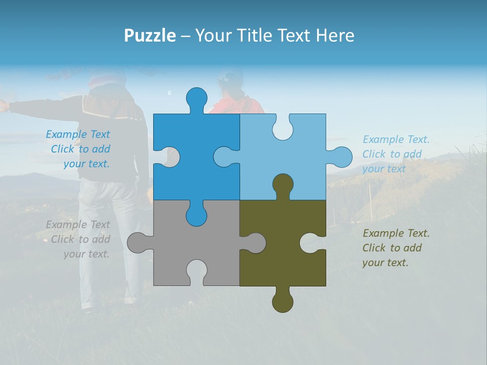 Blue Love Happy PowerPoint Template