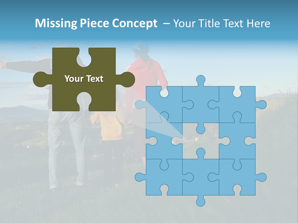 Blue Love Happy PowerPoint Template