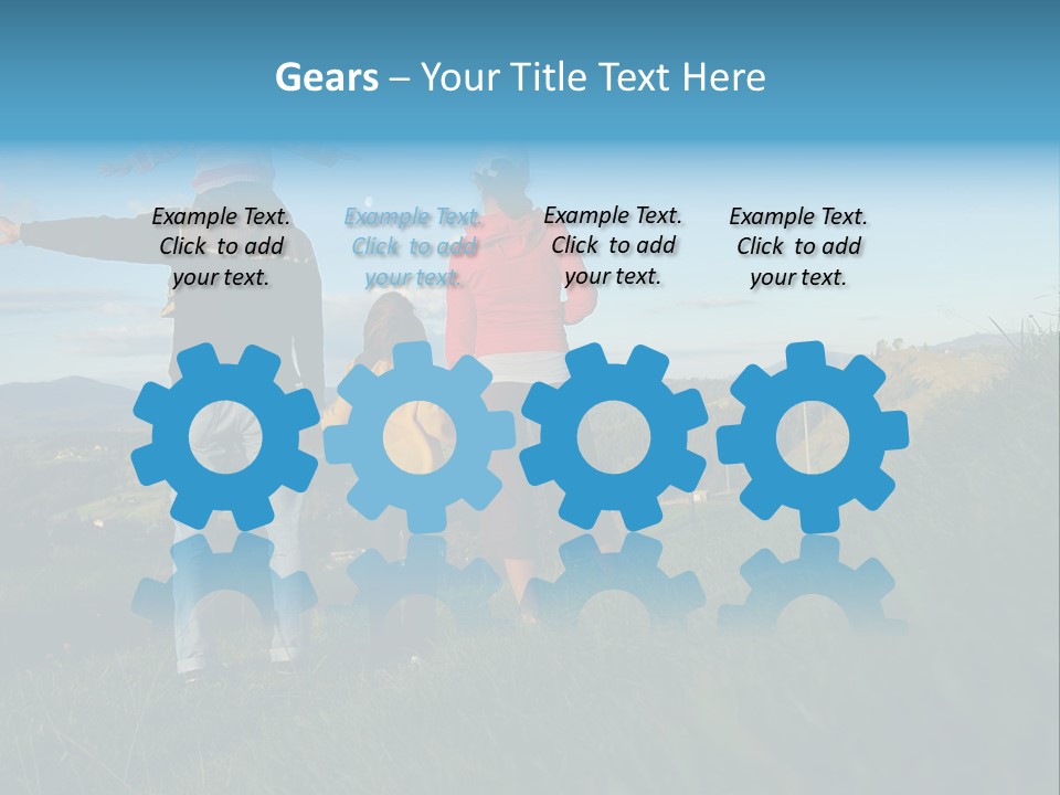 Blue Love Happy PowerPoint Template