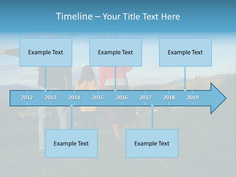 Blue Love Happy PowerPoint Template