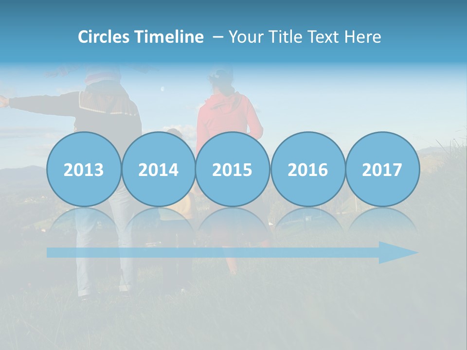 Blue Love Happy PowerPoint Template