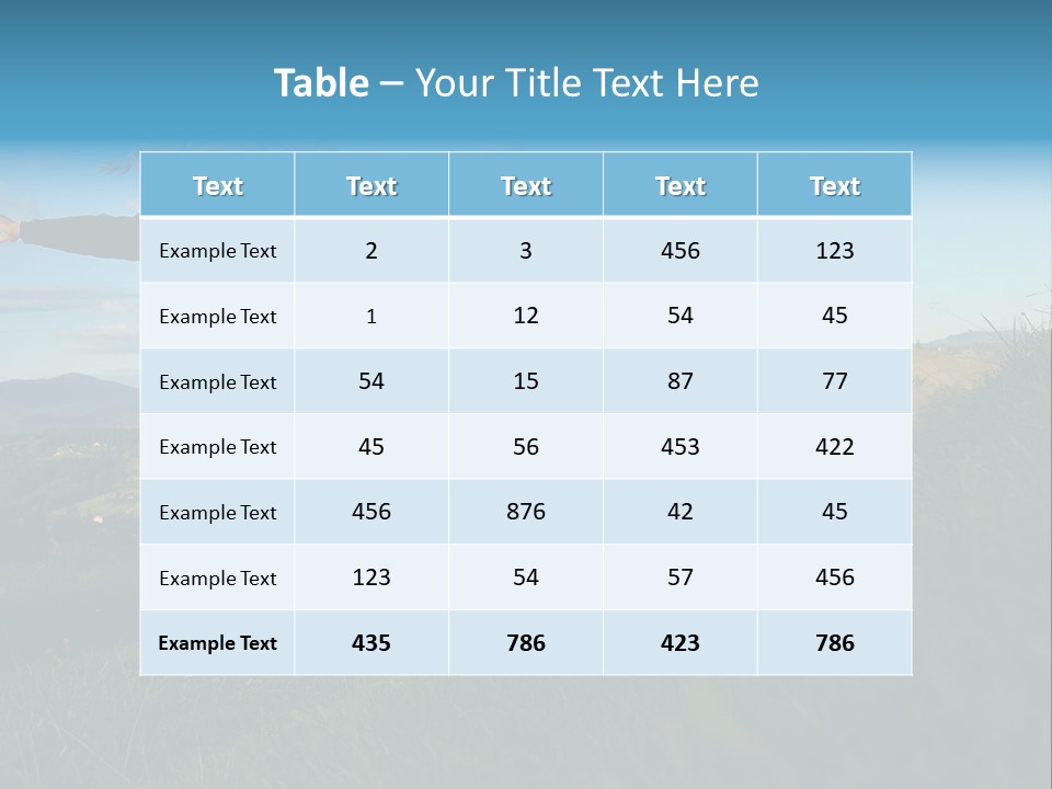 Blue Love Happy PowerPoint Template