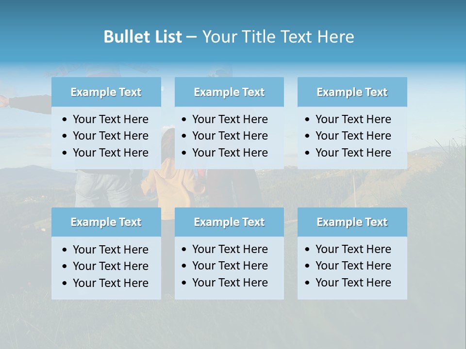 Blue Love Happy PowerPoint Template