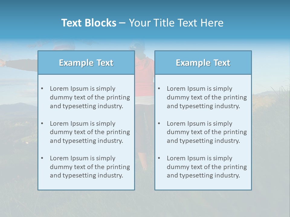 Blue Love Happy PowerPoint Template