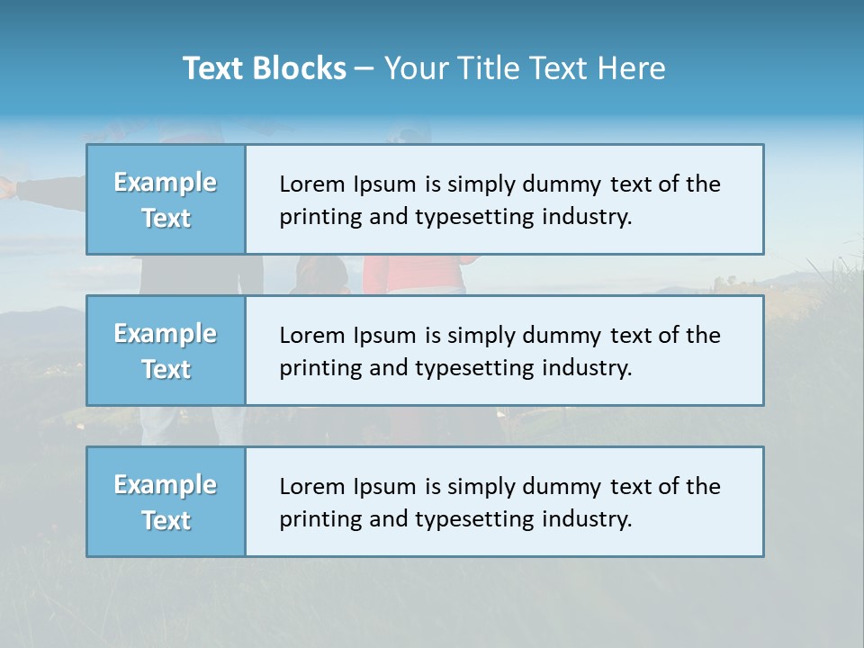Blue Love Happy PowerPoint Template