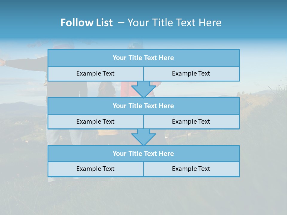 Blue Love Happy PowerPoint Template