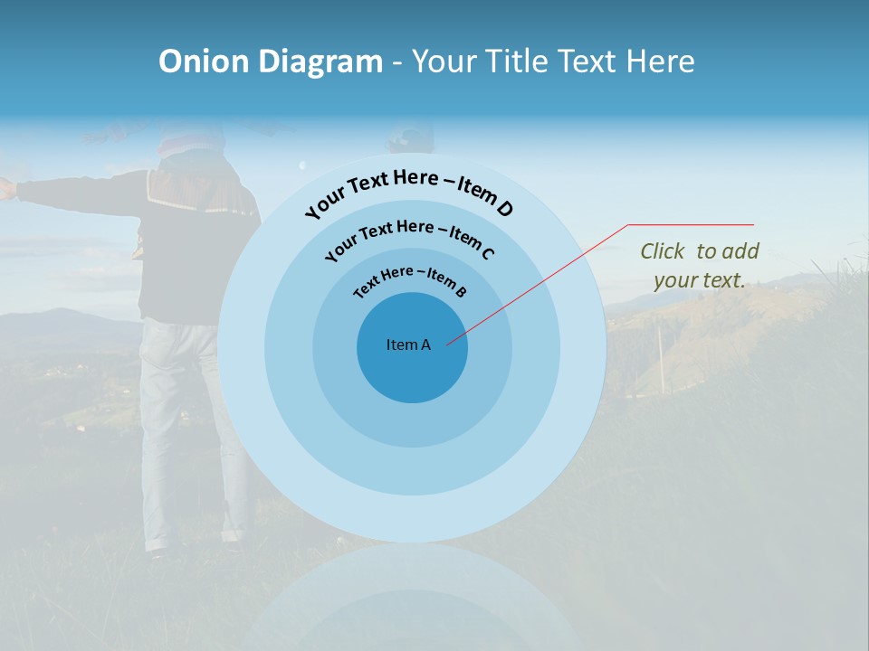 Blue Love Happy PowerPoint Template