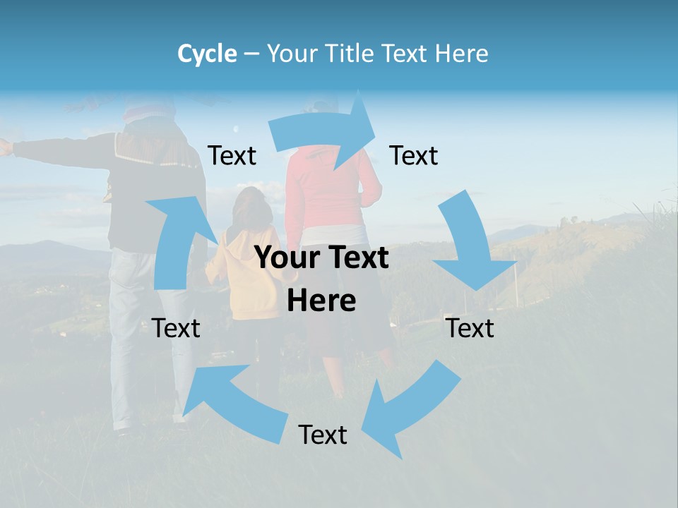 Blue Love Happy PowerPoint Template