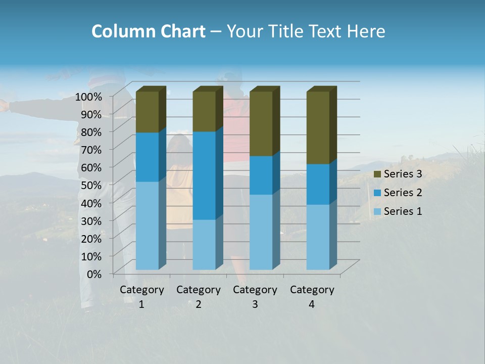 Blue Love Happy PowerPoint Template